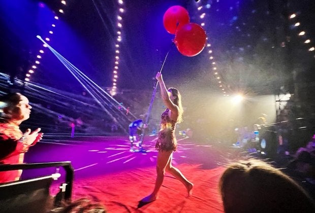 Circus artists mesmerize the audience at Flip Circus.