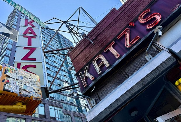 A trip to the LES isn't complete without a trip to Katz's Delicatessen. 