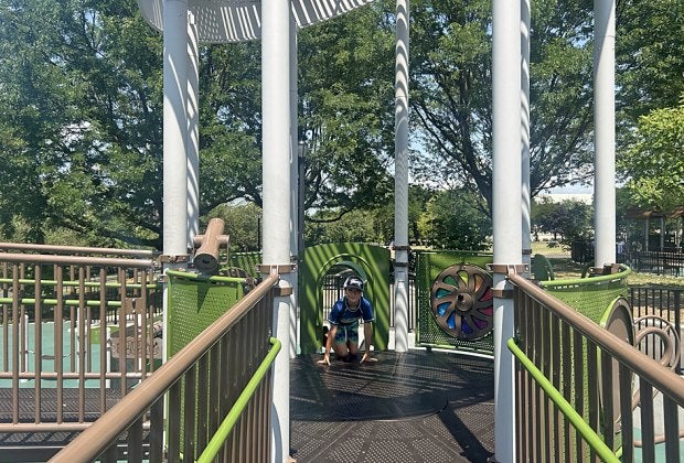 Rainey Park is fresh off a full renovation that brought new playground equipment and accessible features. 