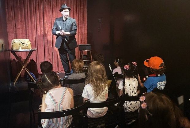 The Brooklyn Magic Shop hosts classes, camps, and private birthday parties with Apolino the Magician. Photo by the author