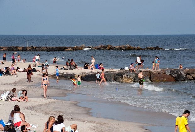 The sandy shores at Rockaway Beach span more than 5 1/2 miles of Atlantic Ocean shoreline. Photo courtesy of NYCGo