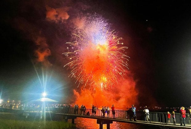 The free and family-friendly Eustis Hometown Celebration features live music, vendors, food, and a fireworks show on July 4. Photo courtesy of the event