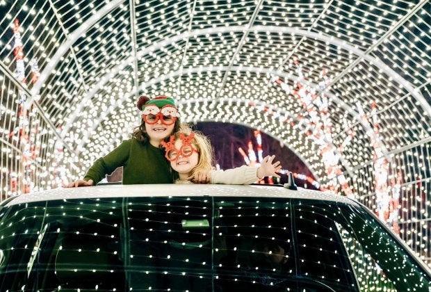 Take a drive down Shady Brook Farms drive-thru light show! Photo courtesy of Shady Brook Farms