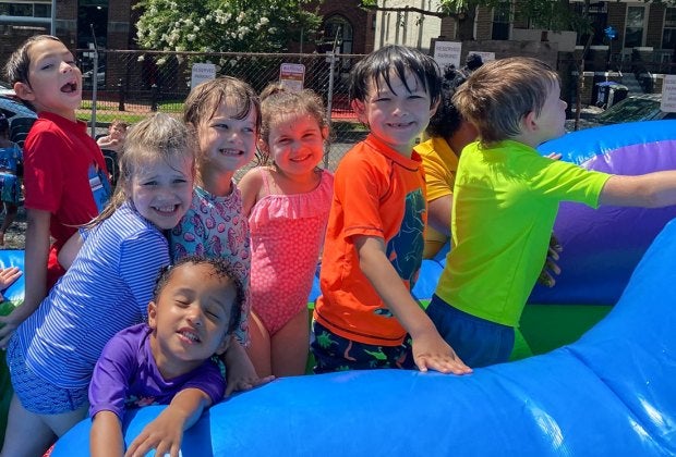 The DC area has no shortage of fun summer camps for the preschool set. Photo courtesy of Campers at Adventures on The Hill