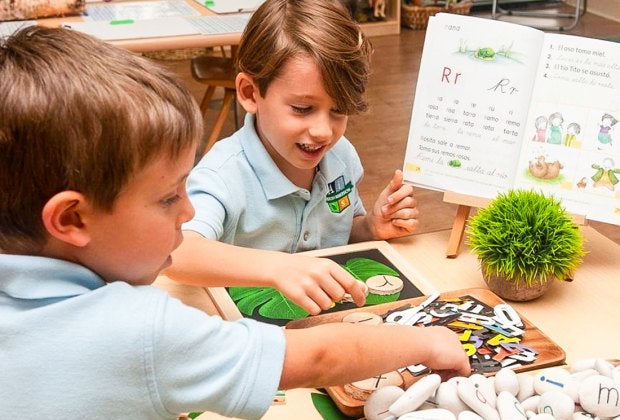 Dual language preschools teach young children a second language alongside English. Photo courtesy of Alianza Eco International School