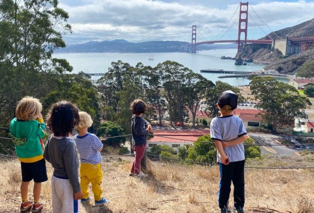 Preschoolers will delight in camp activities. Photo courtesy of the Bay Area Discovery Museum