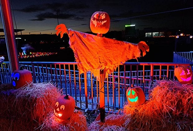 Pumpkin World's jack-o'-lantern trail takes visitors on a spectacular journey once the sun goes down.