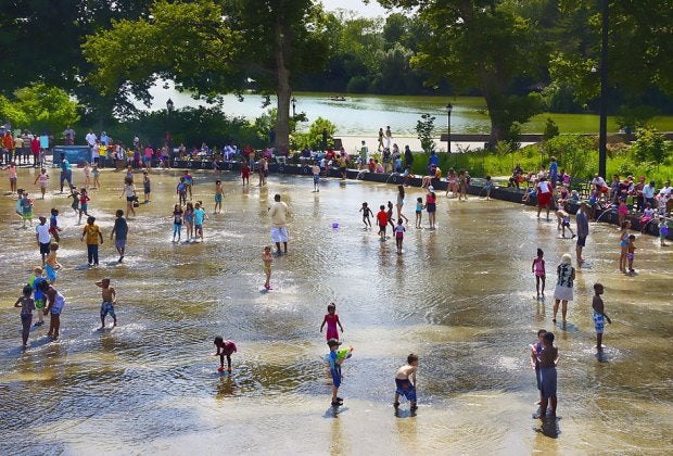 The Splash Pad at Prospect Park opens this weekend. Photo courtesy of the Prospect Park Alliance