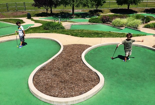 Enjoy a pair of  mini-golf courses at Eisenhower Park in Nassau County. Photo by the author