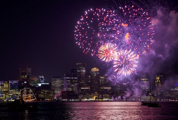From the city to the beaches, find where to see 4th of July Fireworks in Boston in 2025. Photo courtesy of the Boston Harborfest