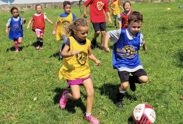 Golden Touch Soccer provides weeklong, half-day soccer summer camps for boys and girls of all ability levels. Photo courtesy of the camp