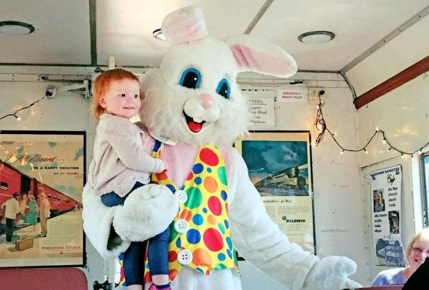 Celebrate the arrival of Easter and  spring aboard the West Chester Railroad. Photo courtesy of the railroad