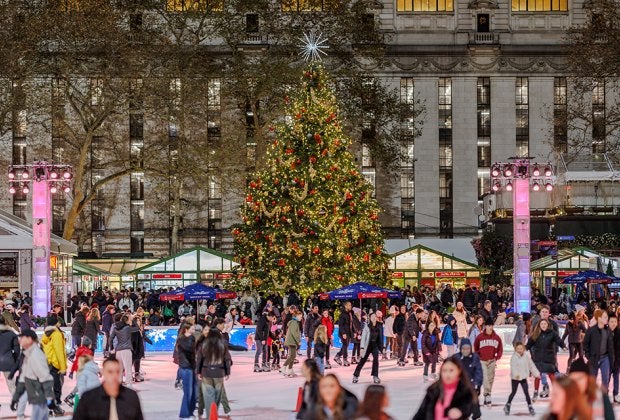 Bring your skates and you can hit the ice for free at Bryant Park. Photo by Colin Miller 