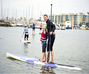 Winter, spring, summer, or fall ... all you gotta do is not fall! Photo courtesy of Pro SUP Shop