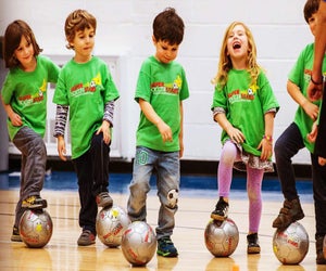 Kids can have fun while they learn the fundamentals. Photo courtesy of Super Soccer Stars
