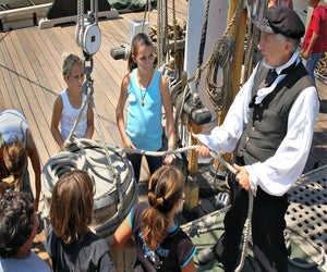 Learn the ropes onboard a tall ship. Photo by Jim Graves for the Ocean Institute