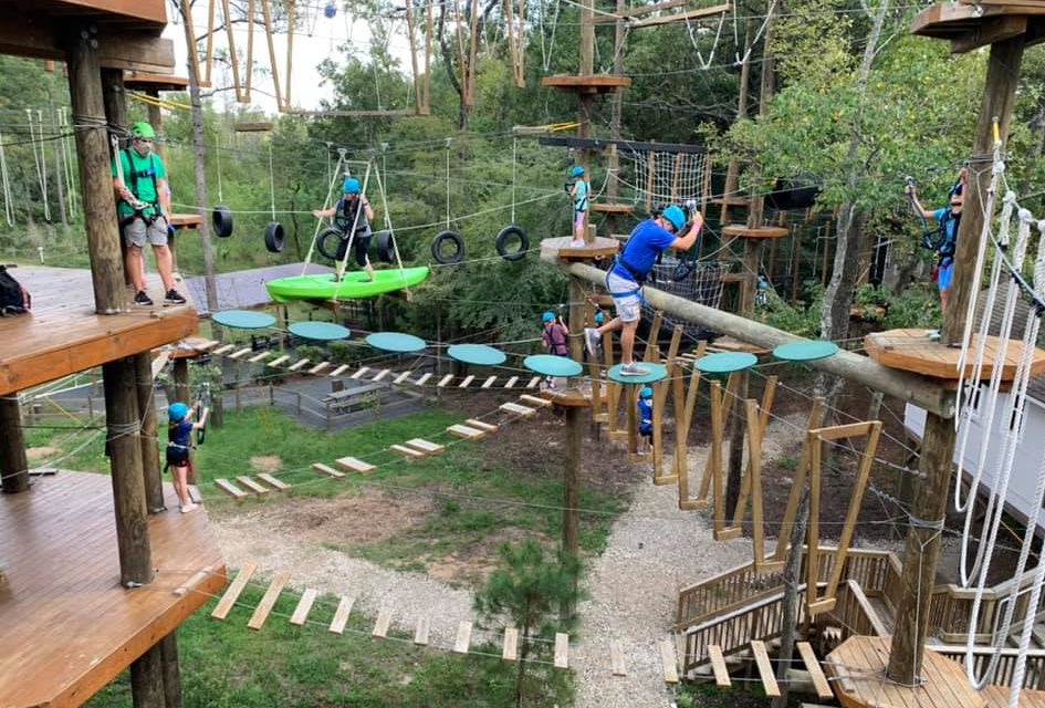 Ziplines, Aerial Adventures, and Treetop Adventure Parks for Houston Families Photo courtesy of Texas TreeVentures