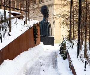 There's always something new to see on The High Line, including Simone Leigh’s Brick House on the Plinth through spring 2021. Photo courtesy of Friends of the High Line