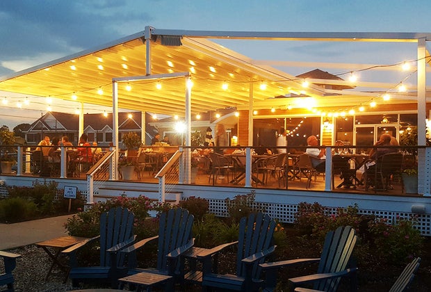 The Lake House has a massive dock