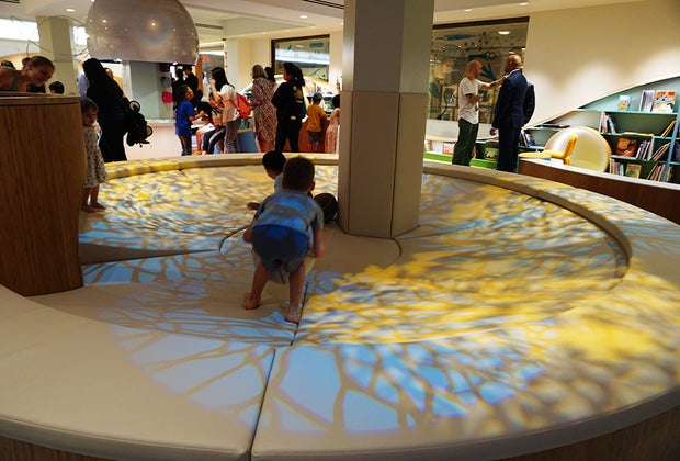 The Met's 81st Street Studio: Kids romping in the middle of the play space