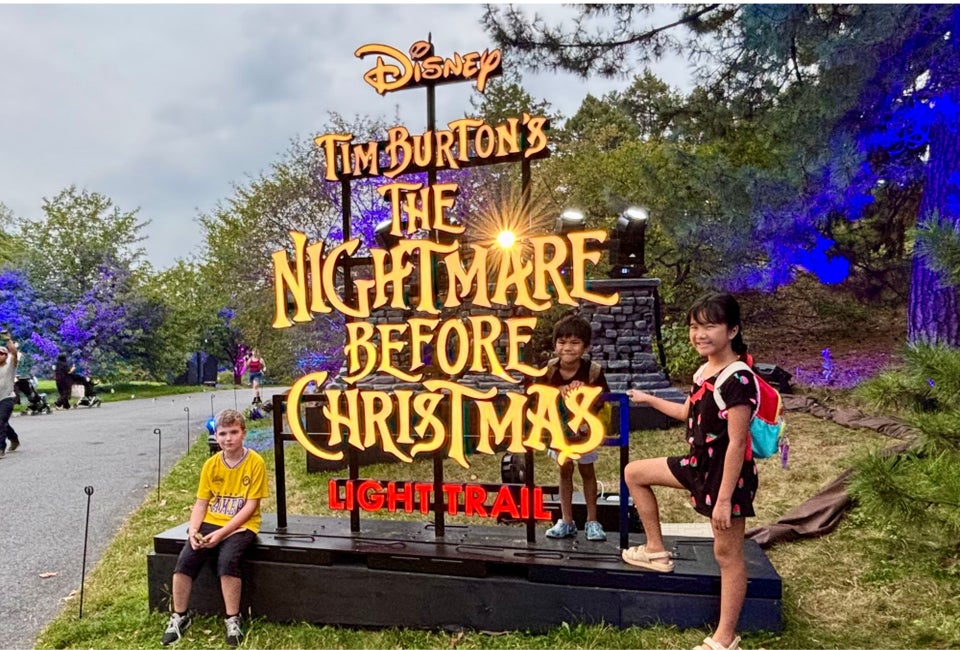 Jack Skellington and friends are back at the New York Botanical Garden for another seasonal run after dark. Photo by author