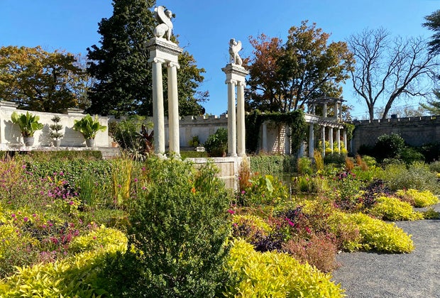The walled garden at Untermyer garden