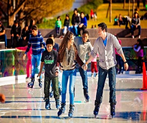 Ice skating at Discovery Green is the perfect winter weekend activity. Photo courtesy of Katya Horner.