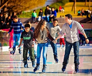 Ice skating at Discovery Green is the perfect winter weekend activity. Photo courtesy of Katya Horner.