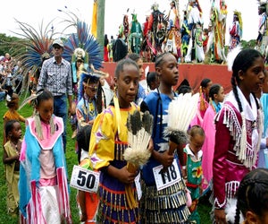 The Shinnecock Powwow is one of the largest Native American gatherings on the East Coast. Photo by the Shinnecock Indian Nation