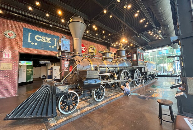 Atlanta History Center: the Texas.locomotive