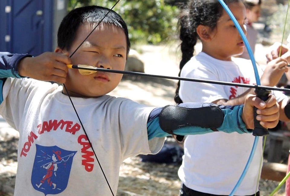 Best Summer Day Camps in Los Angeles Where else are kids going to learn archery, besides summer camp? Photo courtesy of Tom Sawyer Camp