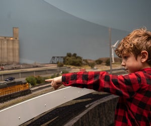 All aboard! Trains Over Texas is departing from HMNS soon; head to the Museum one last time before they leave. Photo courtesy of the Houston Museum of Natural Science.