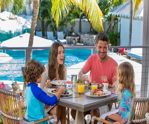 Relax by the pool at Margaritaville Beach House. 