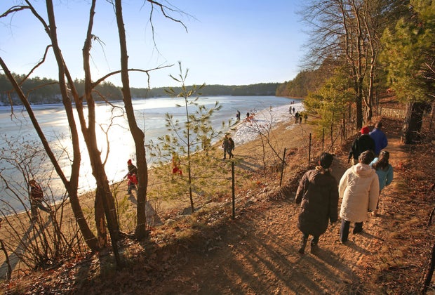 12 Great Places To Hike with Kids around Boston: Walden Pond