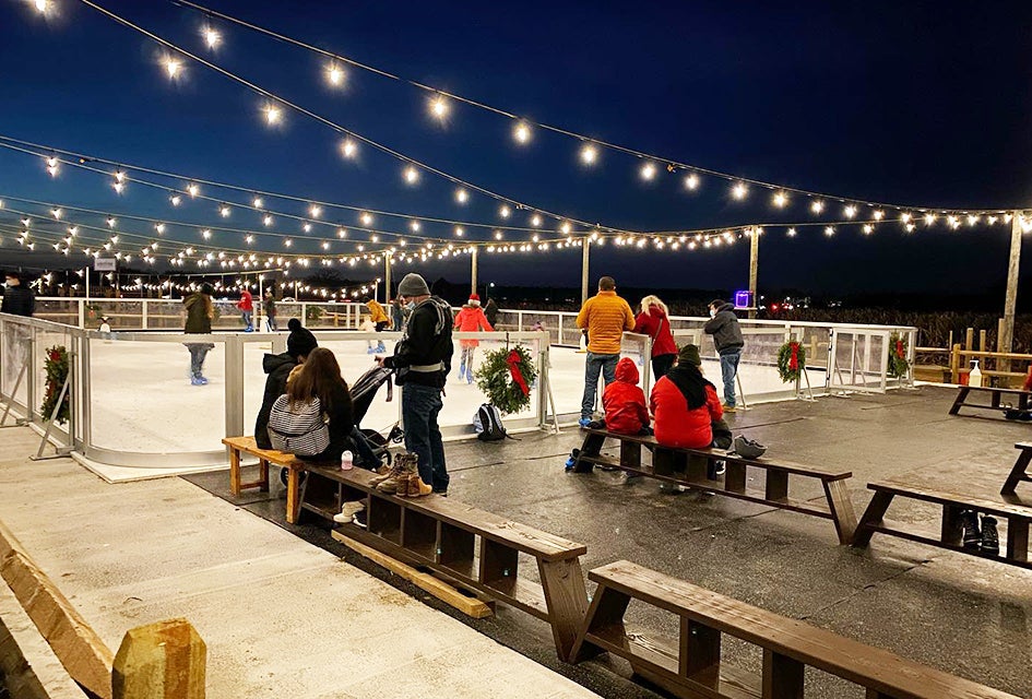 Things To Do on Long Island This Weekend & Beyond: Scavenger Hunts, DIY Sweets, and More Enjoy ice skating, hot cocoa, and s'mores by the fire at Waterdrinker Family Farm. Photo courtesy of the farm