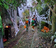 Put on your best costume and enjoy trick-or-treating in Westchester. Photo by the author
