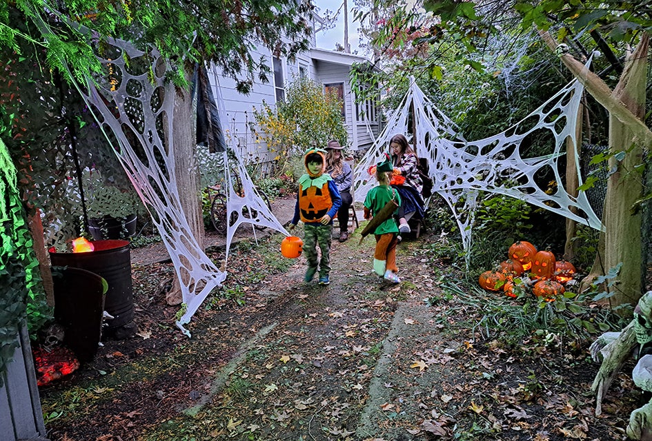 Put on your best costume and enjoy trick-or-treating in Westchester. Photo by the author