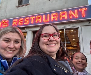 Tom's Restaurant is situated on a fairly sleepy corner in Morningside Heights despite its high-profile turn in Seinfeld. Photo by Jody Mercier