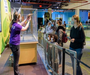 Get some face time with the friendly critters at the Liberty Science Center's Wild About Animals event. Photo courtesy of LSC