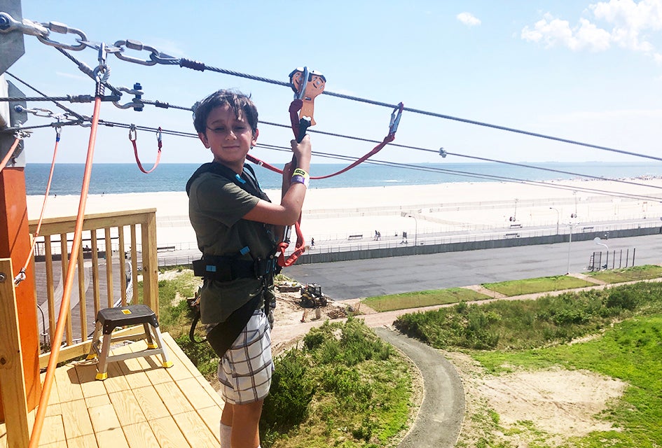 Ultimate Summer Staycation Planner for Long Island Kids: 50 Things to Do in Summer 2020 A trip to the beach can turn into a high-flying adventure at WildPlay at Jones Beach. Photo by Jaime Sumersille