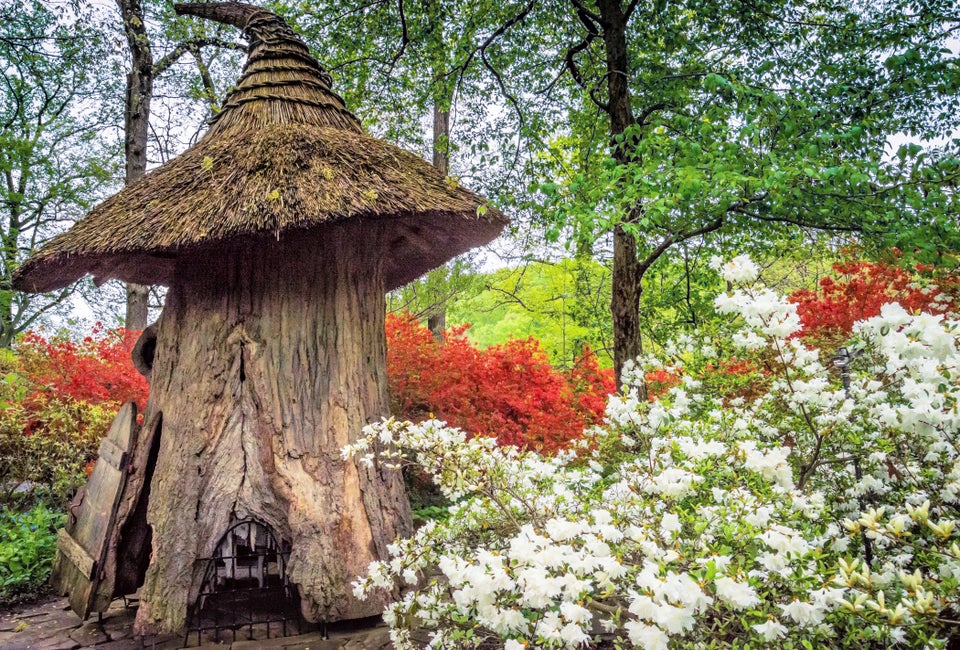 The Tulip Treehouse at Winterthur is a  location right out of The Hobbit. Photo courtesy of Bob Lietch for Winterthur Garden