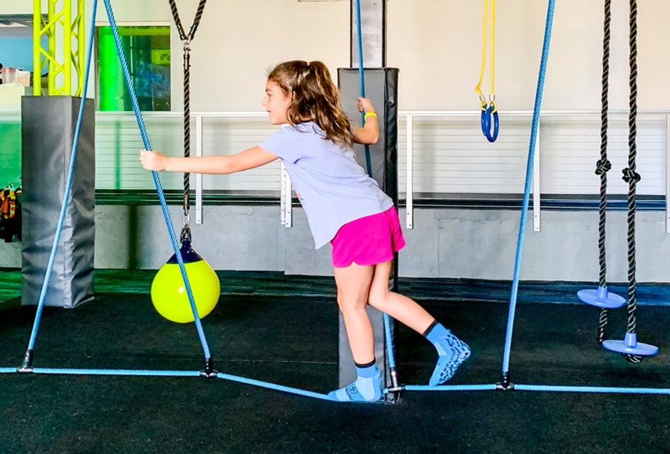 ZavaZone's ninja warrior course will challenge kids and adults of varying abilities. 