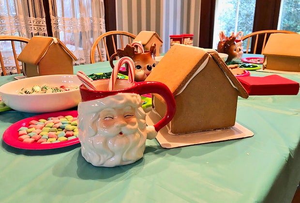 Gingerbread house Christmas traditions