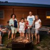 Enjoy a family fire at the Cherry Hill Park campground. Photo courtesy of Cherry Hill Park.