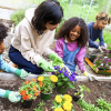 Gardening with your kids is rewarding, results in stuff to eat, and is also great for the planet!