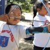 Where else are kids going to learn archery, besides summer camp?  Photo courtesy of Tom Sawyer Camp