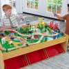 The KidKraft Wooden Train Set & Table is hours of creative fun that grows with your kids.