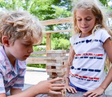 Jenga is a game that kids can play alone, with friends, or with the whole family.