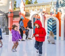 Try sock skating at Kidspace Winter Frolic. Photo by Jamie Pham courtesy of the Museum