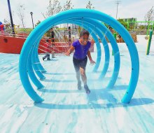 Rockaway Beach's 30th Street Playground is a refreshing blast on a hot day. Photo courtesy of NYC Department of Parks & Recreation 